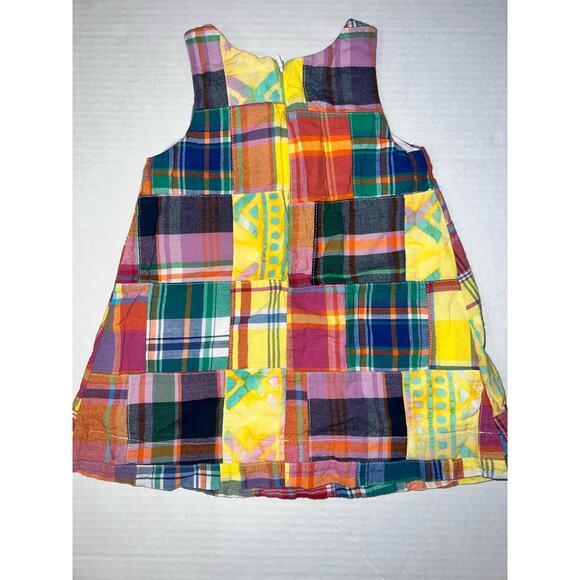 Ralph Lauren plaid patchwork sleeveless summer dress. Baby Girl size 12 months - Picture 3 of 5